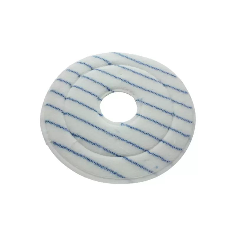 DISQUE MICROFIBRE RAYE BLEU DIAM 356mm AVEC TROU CENTRAL (Lot de 5)